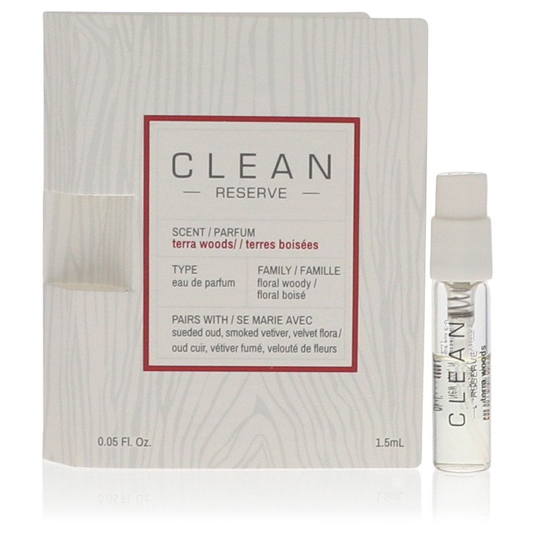 Clean Terra Woods Reserve Blend by Clean - Vial (sample) .05 oz 1 ml for Women