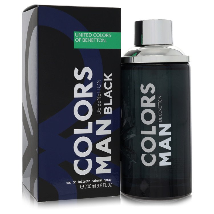 Authentic Benetton Colors De Benetton Black Eau De Toilette Spray 6.7 oz Outlet Batch Verified Bottle