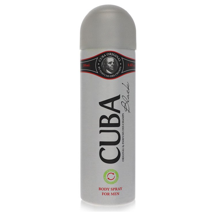 CUBA Black by Fragluxe Men Body Spray 6.6 oz Image
