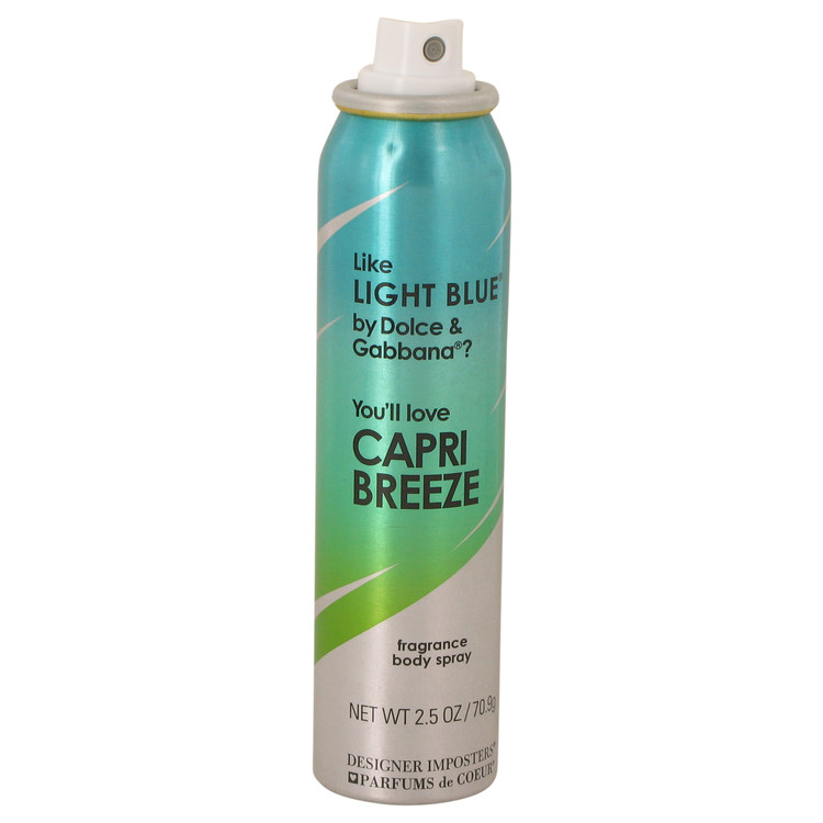 Designer Imposters Capri Breeze Perfume 25 oz Body Spray Tester for Women 3$