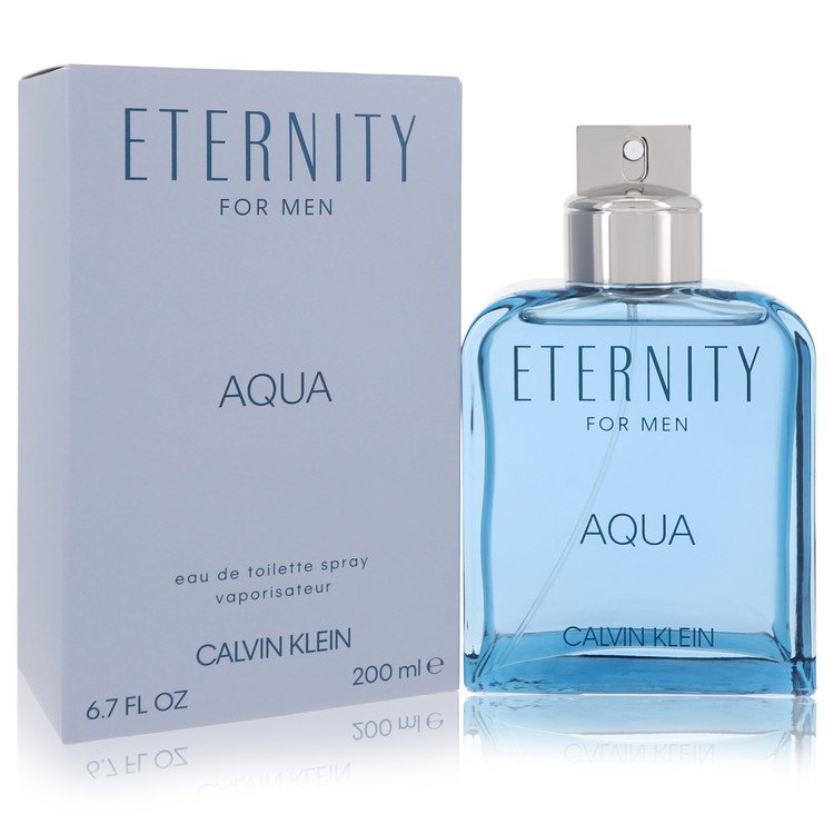 Eternity Aqua by Calvin Klein - Eau De Toilette Spray 6.7 oz 200 ml for Men