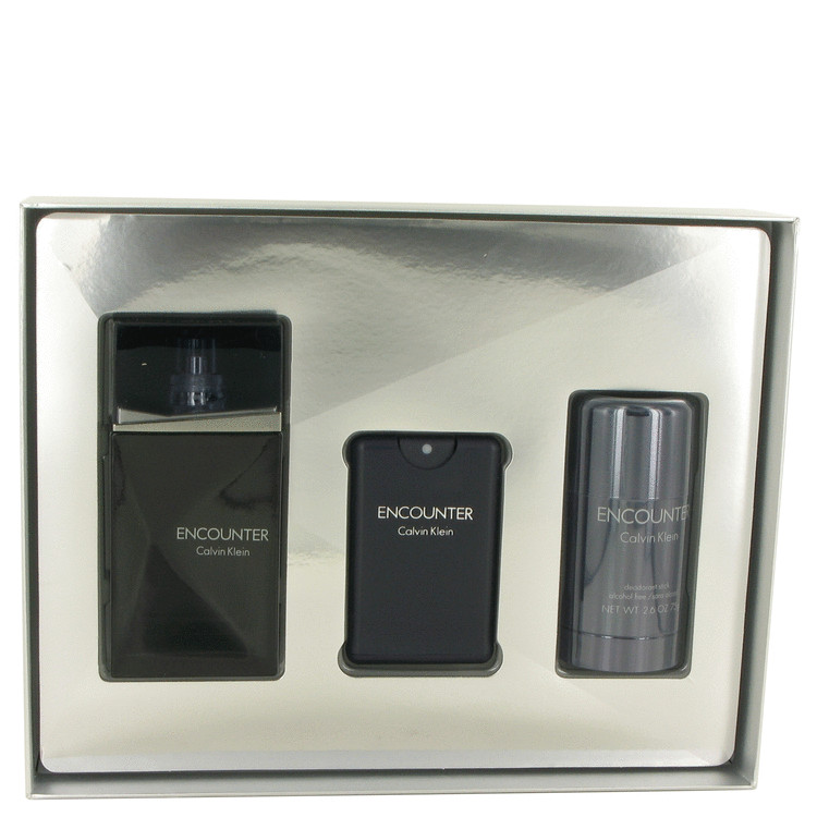 Encounter for Men, Gift Set (3.4 oz EDT Spray + .67 oz Mini EDT Spray + 2.6 oz Deodorant Stick)