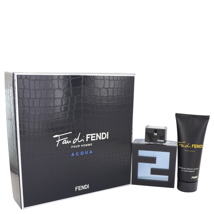 Fan Di Fendi Acqua by FendiMenGift Set -- 3.6 oz Eau De Toilette Spray + 1.7 oz Body Spray + 3.4 oz Shower Gel + 8.4 oz Shampoo with Conditioner Image