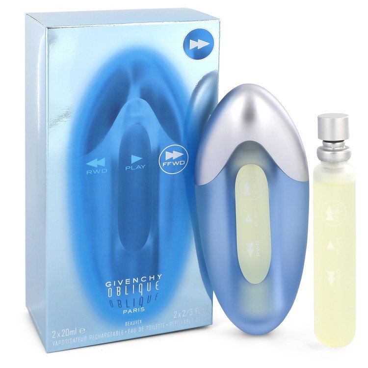 Oblique Fast Forward by Givenchy - Two 2/3 oz Eau De Toilette Spray Refills 2/3 oz 20 ml for Women