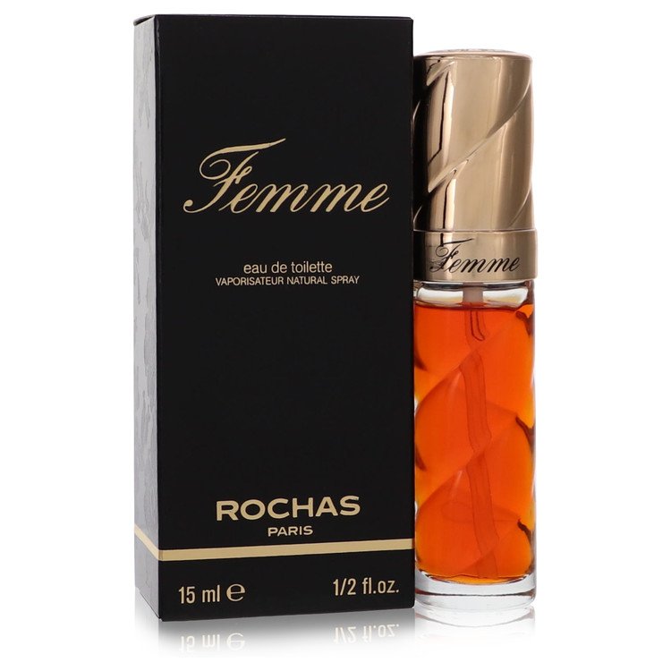FEMME ROCHAS by Rochas - Mini EDT Spray .5 oz 15 ml for Women