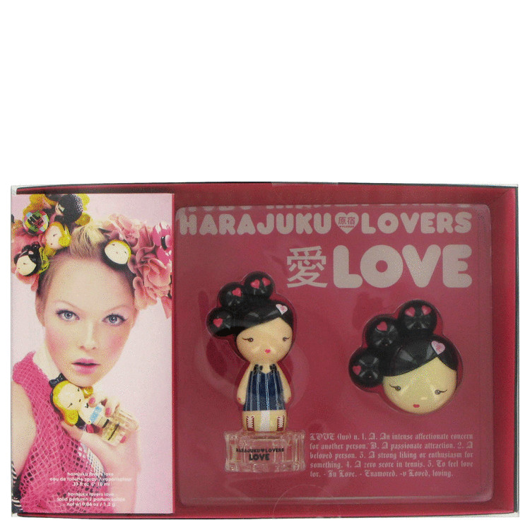 Harajuku Lovers Love for Women, Gift Set (.33 oz EDT Spray + Solid Perfume)
