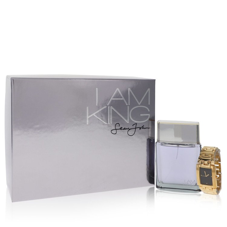 I Am King by Sean John Men Gift Set  3.4 oz Eau De Toilette Spray + Watch Image