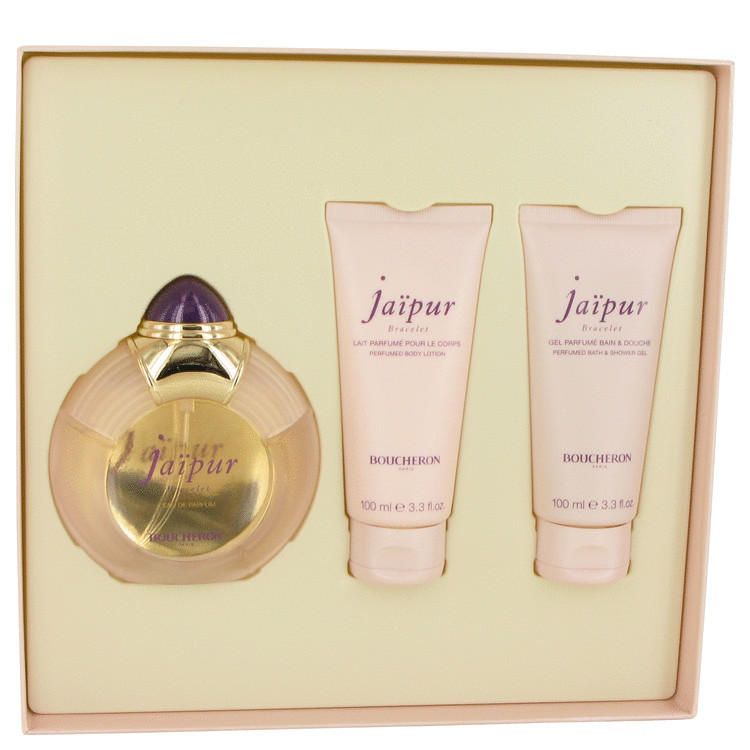 Jaipur Bracelet Gift Set -- Gift Set - 3.3 oz Eau De Parfum Spray + 3.3 oz Body Lotion + 3.3 oz Shower Gel for Women