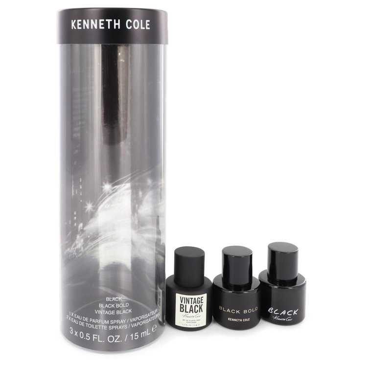Kenneth Cole by Kenneth Cole Men Gift Set *0.5 oz Kenneth Cole Black MIni EDT Spray + 0.5 oz Kenneth Cole Black Mini EDP Spray + 0.5 oz Kenneth Cole Vintage Black Mini  EDT Spray Image