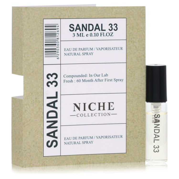 Authentic Khalis Sandal 33 Niche Collection Vial (sample) 0.10 oz Outlet Batch Verified Bottle