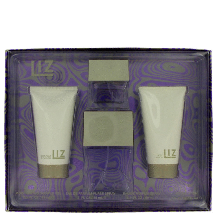 Liz for Women, Gift Set (1.7 oz EDP Spray + .5 oz Mini EDP Spray + 2.5 oz Shower Gel + 2.5 oz Body Lotion)