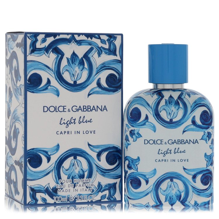 Light Blue Capri In Love Cologne 100 ml EDP Refillable Spray for Men