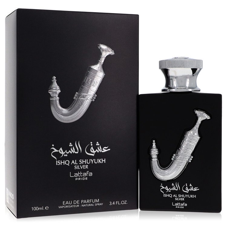 Lattafa Pride Ishq Al Shuyukh Silver Cologne 3.4 oz EDP Spray (Unisex) for Men
