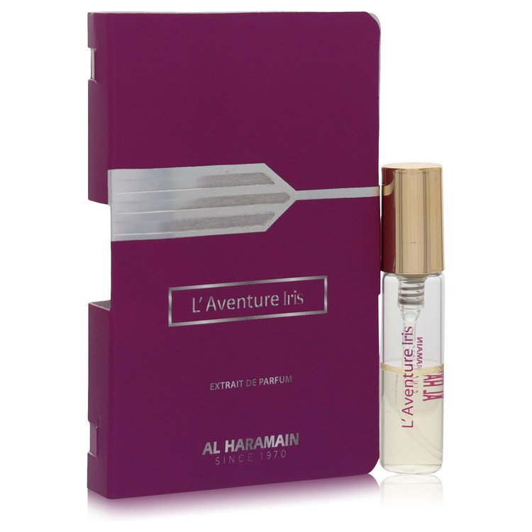 Authentic Al Haramain L'aventure Iris Vial (sample) .05 oz Outlet Batch Verified Bottle