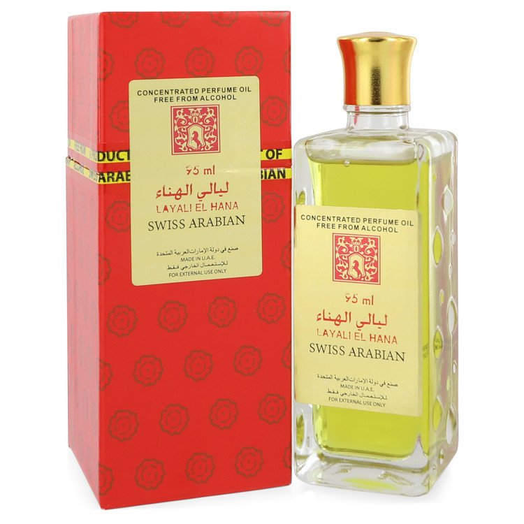 Layali El Hana by Swiss Arabian - Concentrated Perfume Oil Free From Alcohol (Unisex) 3.2 oz 95 ml