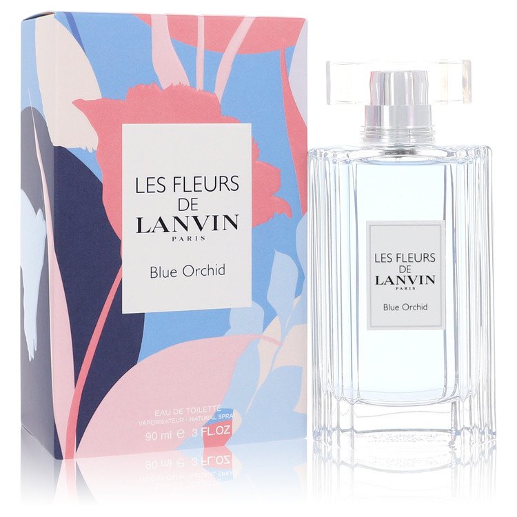 Les Fleurs De Lanvin Blue Orchid by Lanvin - Eau De Toilette Spray 3 oz 90 ml for Women