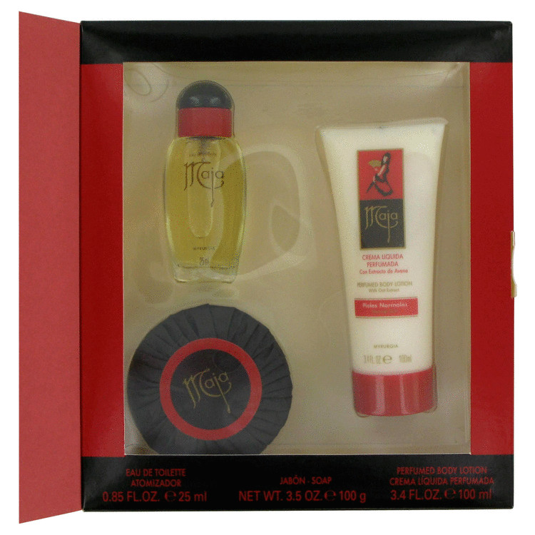 Maja Gift Set -- Gift Set - 1 oz Eau De Toilette Spray + 3.4 oz Body Lotion + 3.4 oz Soap for Women