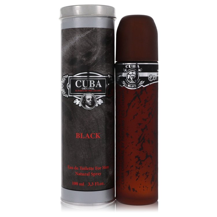 CUBA Black by Fragluxe Men Eau De Toilette Spray 3.4 oz Image