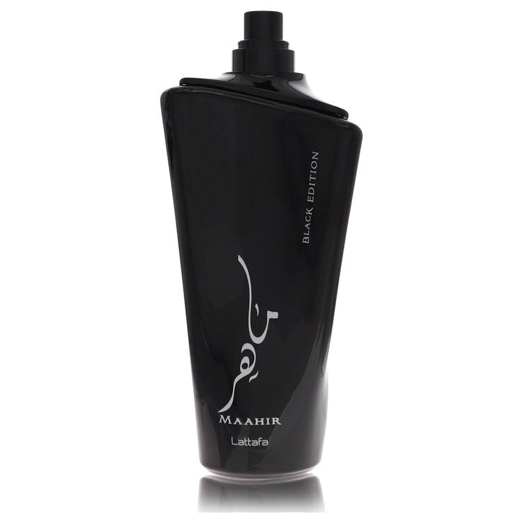 Authentic Lattafa Maahir Black Edition Eau De Parfum Spray (Unisex Tester) 3.4 oz Outlet Batch Verified Bottle