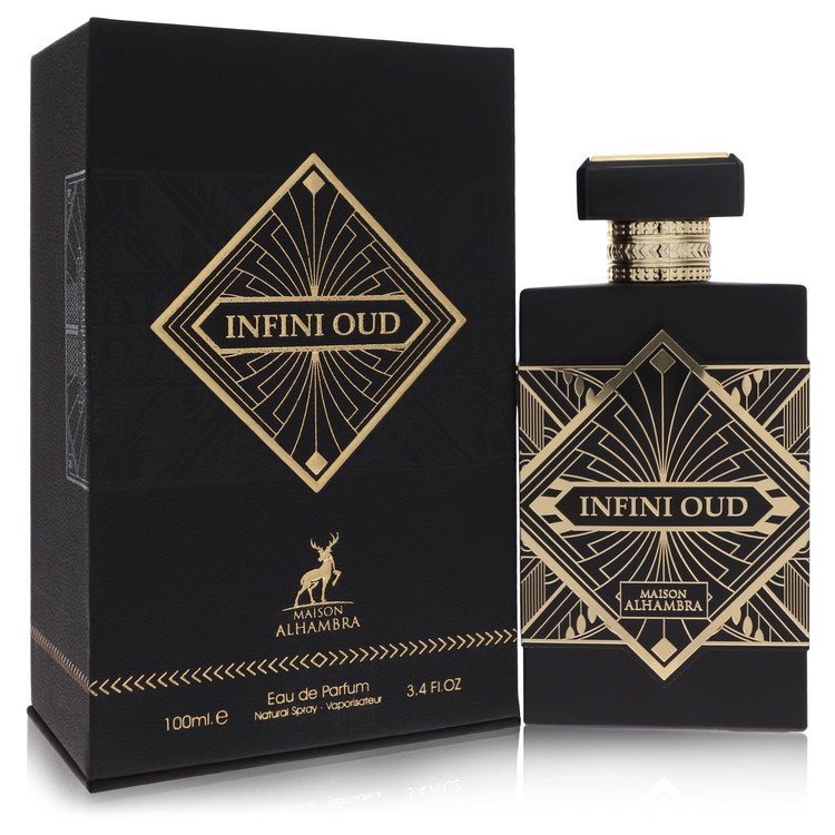 Maison Alhambra Infini Oud by Maison Alhambra Eau De Parfum Spray (Unisex) 3.4 oz