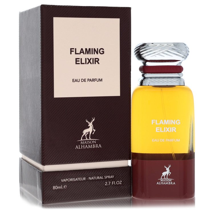 Authentic Maison Alhambra Flaming Elixir Eau De Parfum Spray (Unisex) 2.7 oz Outlet Batch Verified Bottle