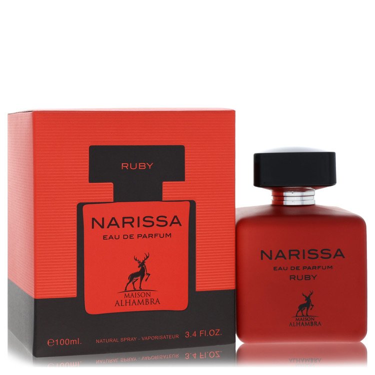 Authentic Maison Alhambra Narissa Ruby Eau De Parfum Spray (Unisex) 3.4 oz Outlet Batch Verified Bottle