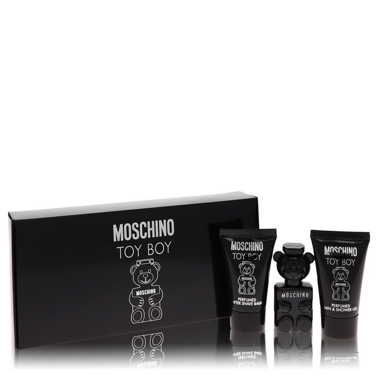 Moschino Toy Boy for Men, Gift Set (.17 oz Mini EDP + .8 oz Shower Gel + .8 oz After Shave Balm)