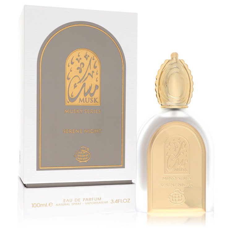 Authentic Musky Series Serene Night by Fragrance World Outlet Batch Verified Bottle