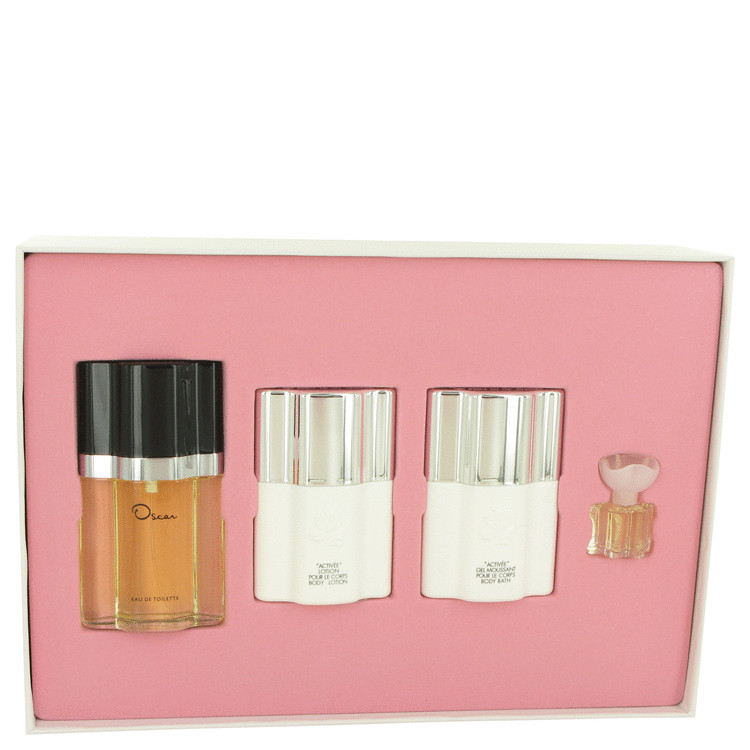 Oscar Gift Set -- Gift Set - 1.6 oz Eau De Toilette Spray + 1.6 oz Body Lotion + 1.6 oz Body Bath + .13 oz Mini EDT for Women