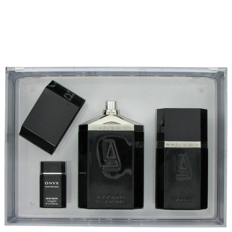 Onyx for Men, Gift Set (3.4 oz EDT Spray + 1.7 oz After Shave + .23 oz Mini EDT)