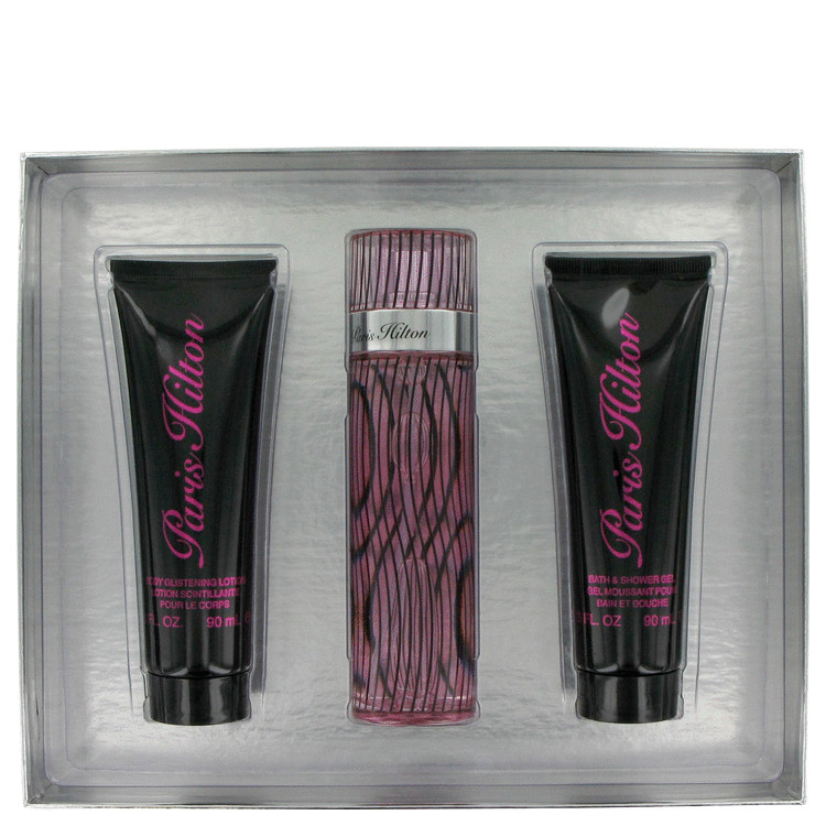 Paris Hilton Gift Set -- Gift Set - 3.4 oz Eau De Parfum Spray + 3 oz Body Lotion + 3 oz Shower Gel for Women