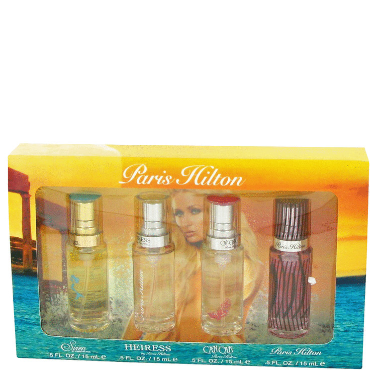 Paris Hilton Gift Set -- Gift Set - .5 oz Mini Can Can EDP + .5 oz Mini Heiress EDP + .5 oz Mini Paris Hilton EDP + .5 oz Mini Sirene EDP for Women