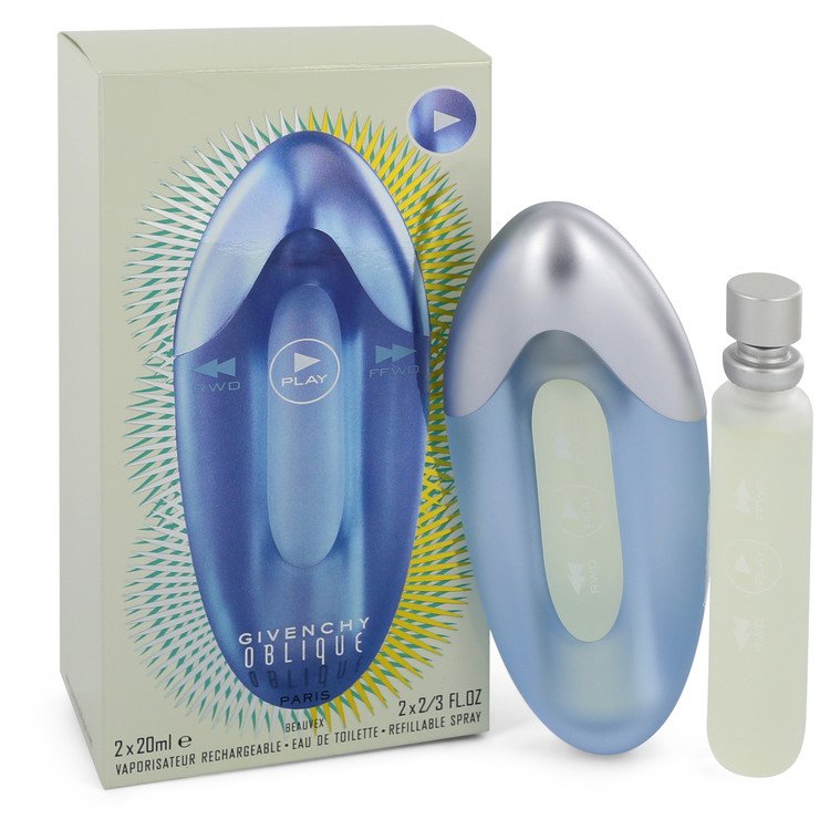 OBLIQUE PLAY by Givenchy - Two Eau De Toilette Spray Refills 2/3 oz 20 ml for Women