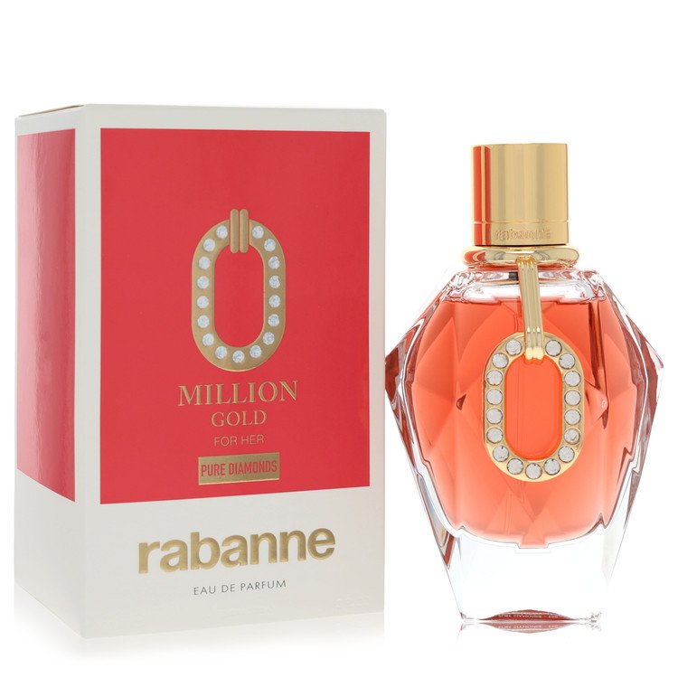 Authentic Paco Rabanne Million Gold Pure Diamonds Eau De Parfum Spray 3 oz Outlet Batch Verified Bottle