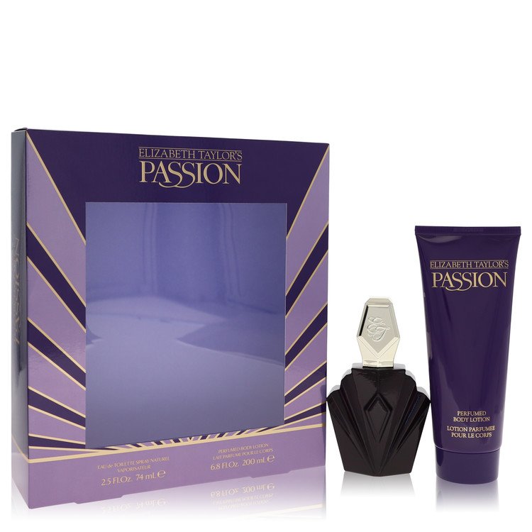 Elizabeth Taylor Passion for Women, Gift Set (2.5 oz EDT Spray + 6.8 oz Body Lotion)