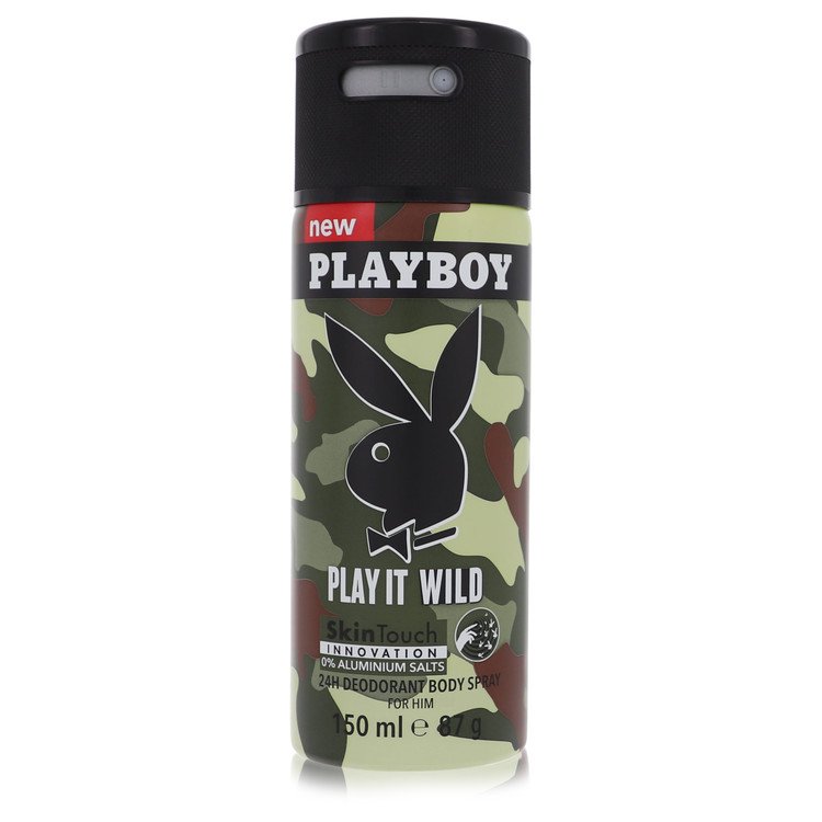 Playboy Play It Wild by Playboy Men Deodorant Spray 5 oz Image