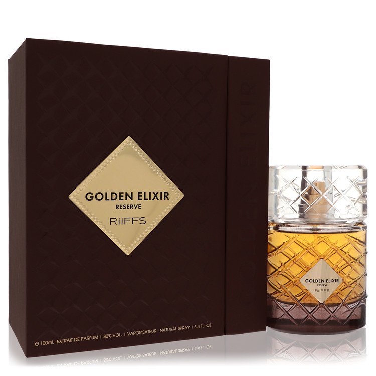 Riiffs Golden Elixir Reserve Pure Perfume 100 ml Extrait De Parfum Spray (Unisex) for Men