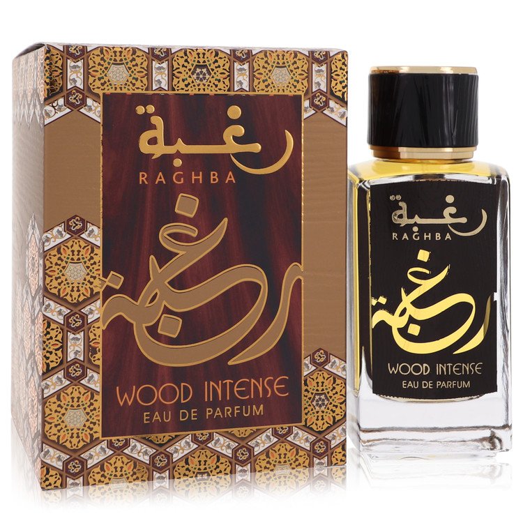 Raghba Wood Intense by Lattafa - Eau De Parfum Spray (Unisex) 3.4 oz 100 ml