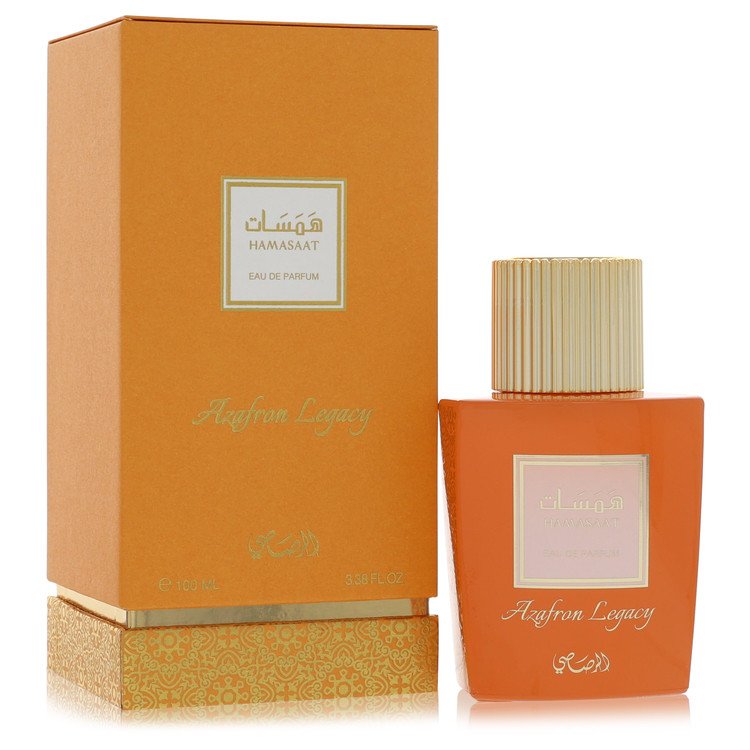 Authentic Rasasi Hamasaat Azafron Legacy Eau De Parfum Spray 3.38 oz Outlet Batch Verified Bottle