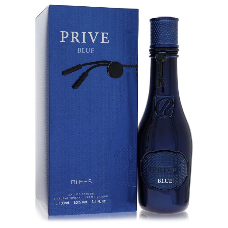 Authentic Riiffs Prive Blue Eau De Parfum Spray 3.4 oz Outlet Batch Verified Bottle