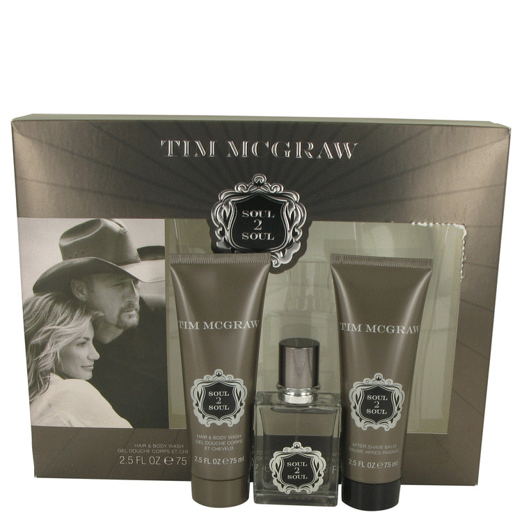 Soul 2 Soul Gift Set -- Gift Set - 1 oz Eau De Toilette Spray + 2.5 oz After Shave Balm + 2.5 oz Shower Gel for Men