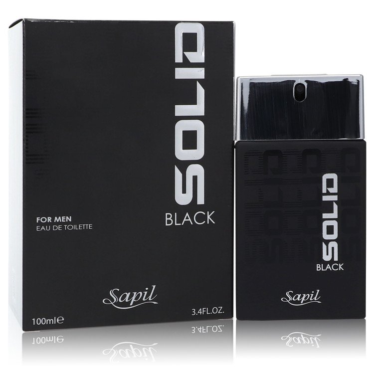 Sapil Solid Black by Sapil Men Eau De Toilette Spray 3.4 oz Image