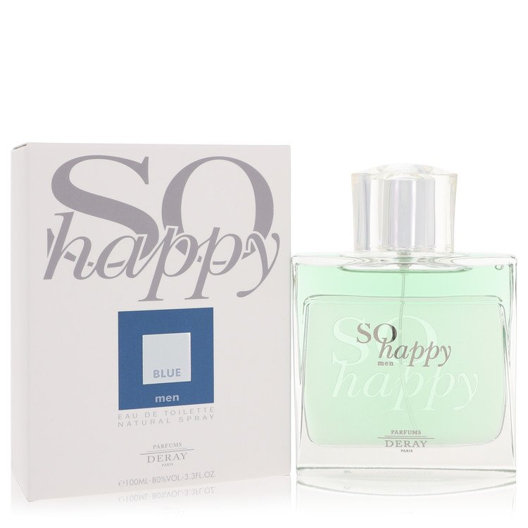 So Happy Blue by Parfums Deray - Eau De Toilette Spray 3.3 oz 100 ml for Men