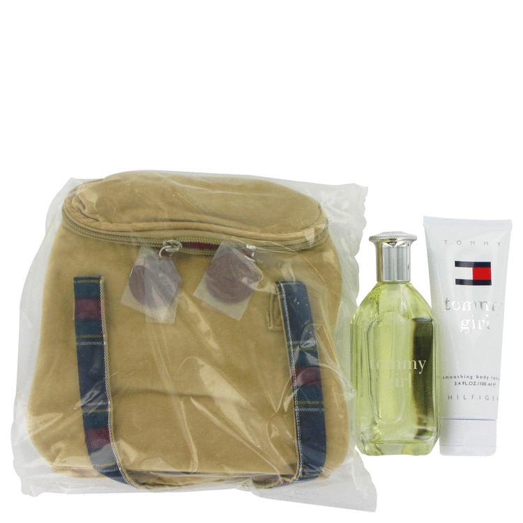 Tommy Girl Gift Set -- Gift Set - 3.4 oz Cologne Spray + 3.4 oz Body Lotion In Toiletry Bag for Women