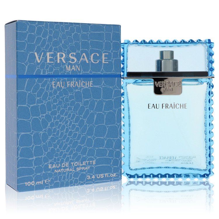 Versace Man by Versace Men Eau Fraiche Eau De Toilette Spray (Blue) 3.4 oz Image