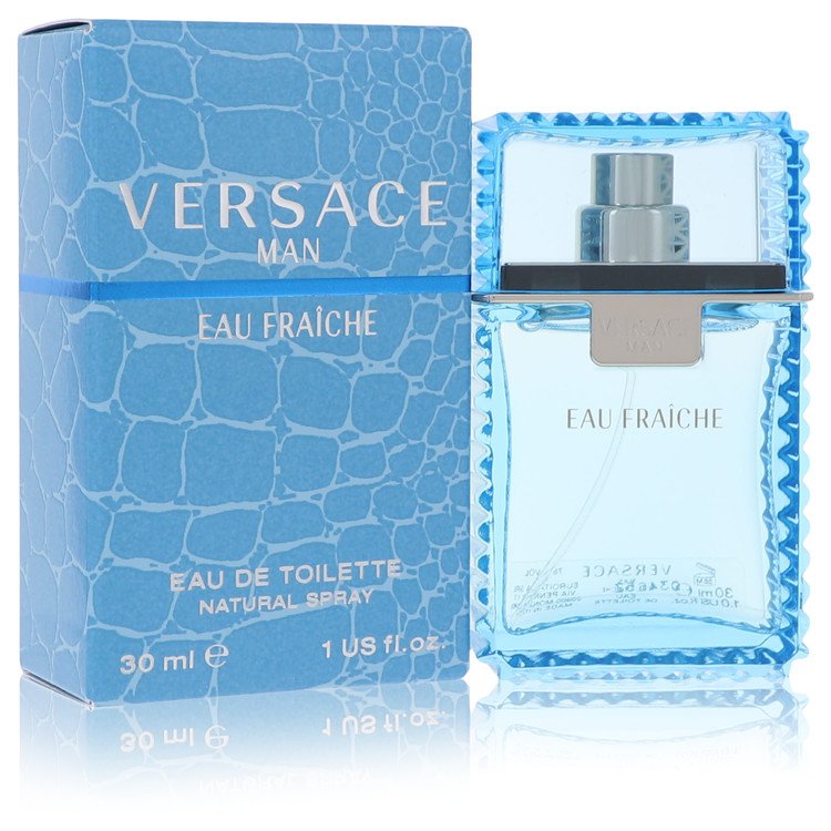 Versace Man by Versace - Eau Fraiche Eau De Toilette Spray (Blue) 1 oz 30 ml for Men