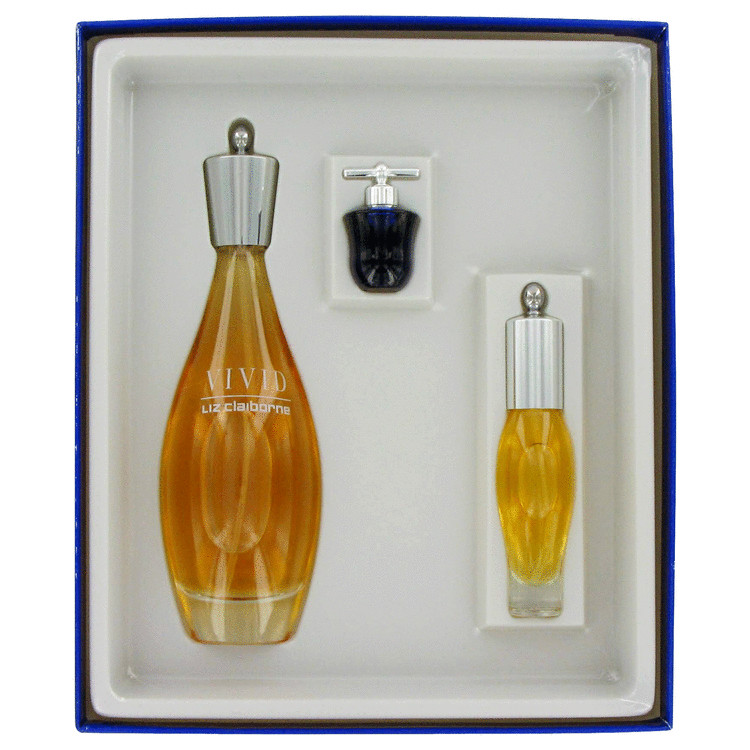 Vivid Gift Set -- Gift Set - 1.7 oz Eau De Toilette Spray + 1.7 oz Body Lotion + 1.7 oz Shower Gel for Women