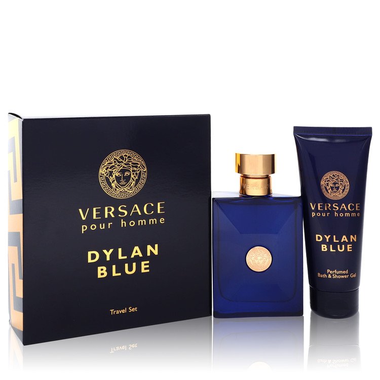 Versace Pour Homme Dylan Blue by Versace - Gift Set -- 3.4 oz Eau de Toilette Spray + 3.4 oz Shower Gel -- for Men