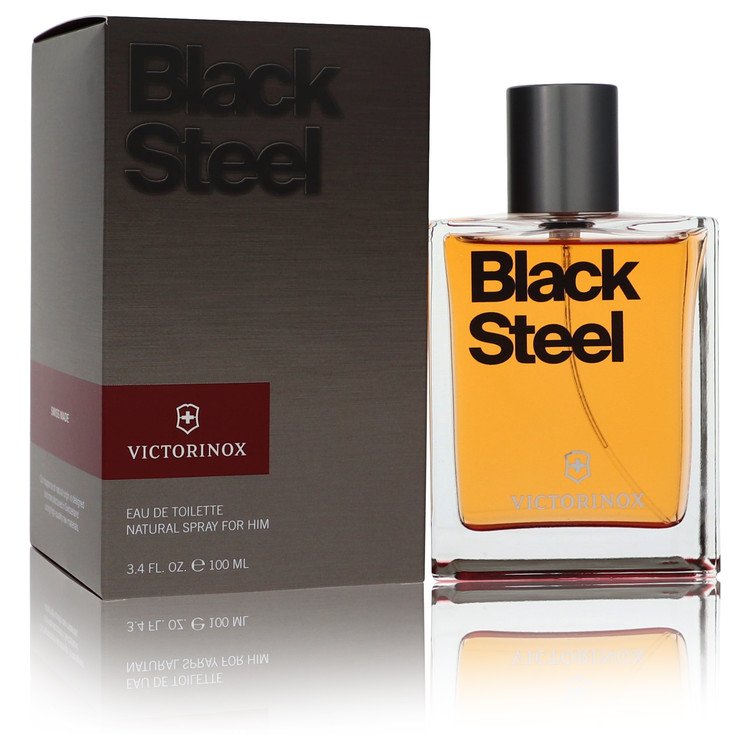 Victorinox Black Steel by Victorinox - Eau De Toilette Spray 3.4 oz 100 ml for Men