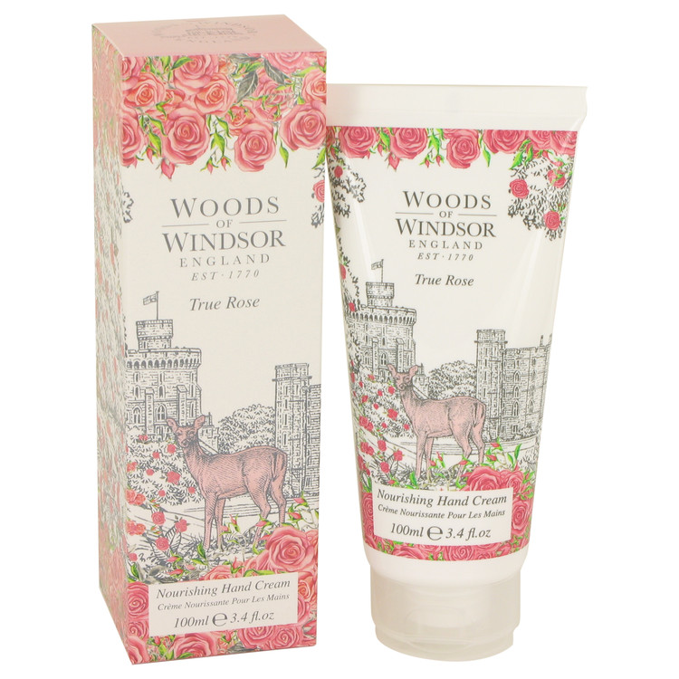 True Rose by Woods of Windsor - Hand Cream 3.4 oz 100 ml for Women